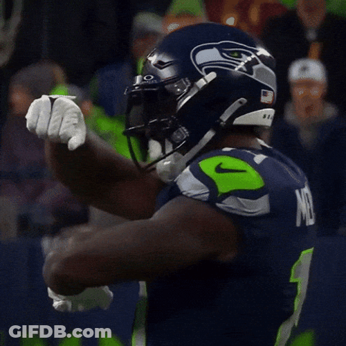 Seattle Seahawks Dk Metcalf Hand Sign GIF