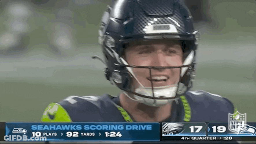 Seattle Seahawks Drew Lock Yelling GIF