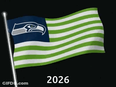 Seattle Seahawks Flag Waving GIF