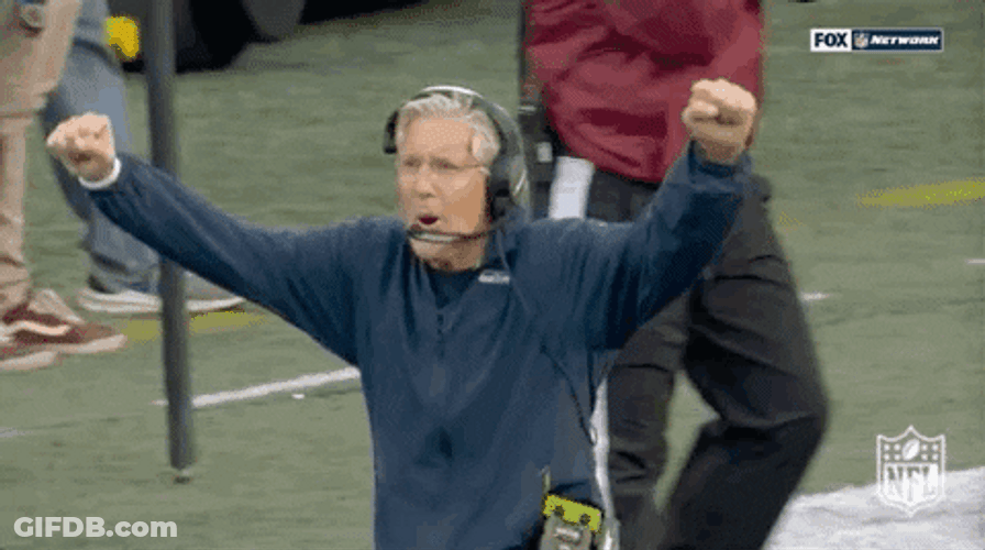 Seattle Seahawks Happy Head Coach GIF