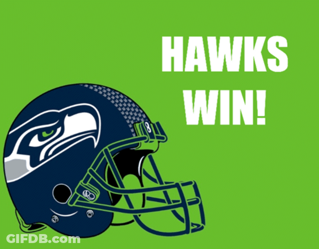 Seattle Seahawks Helmet Hawks Win GIF