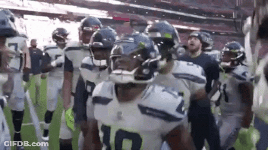 Seattle Seahawks Jumping Celebration GIF
