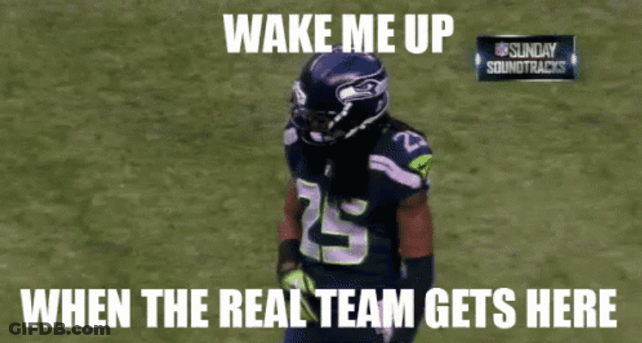 Seattle Seahawks Richard Sherman Wake Me Up Meme GIF
