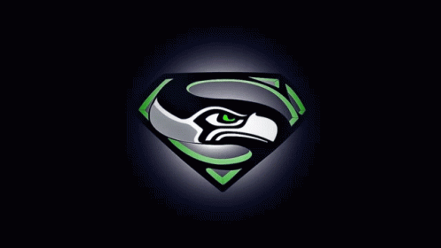 Seattle Seahawks Superman Logo Happy Birthday GIF