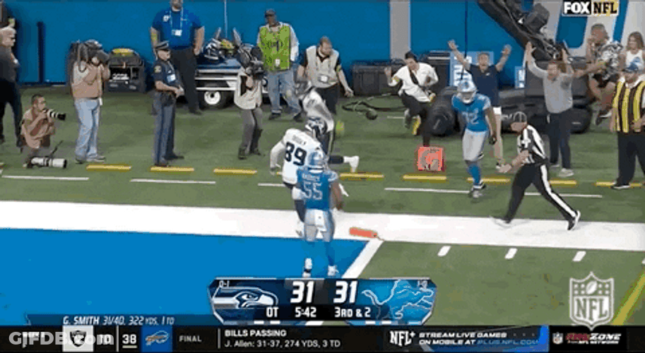 Seattle Seahawks Tyler Lockett Proudly Scored Touchdown GIF