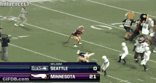 Seattle Vs Minnesota Football 0-21 GIF