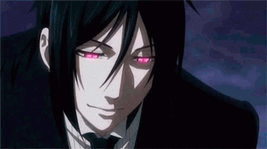 Sebastian Michaelis Black Butler Lips Lick GIF