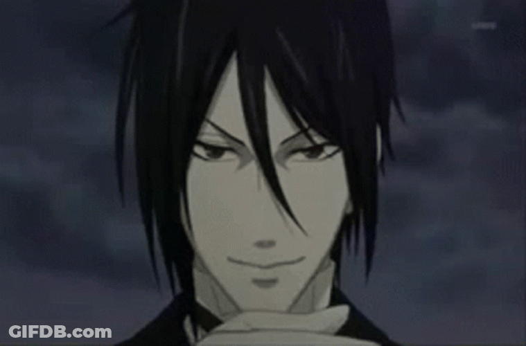 Sebastian Michaelis Black Butler Thumb Lick GIF
