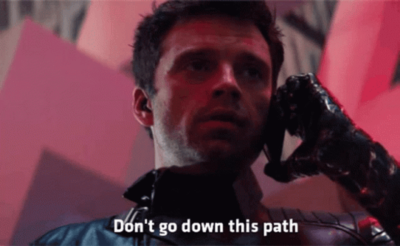 Sebastian Stan Bucky Barnes Call GIF