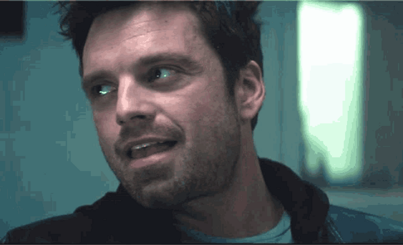 Sebastian Stan Shaking Off GIF