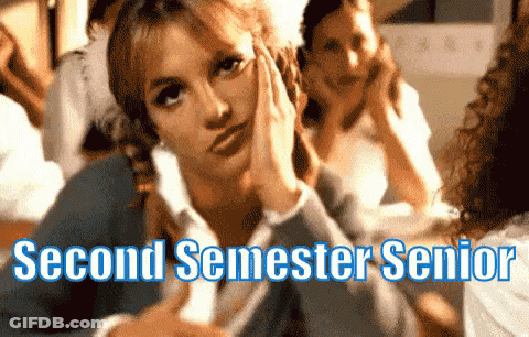 Second Semester Senior Girl GIF