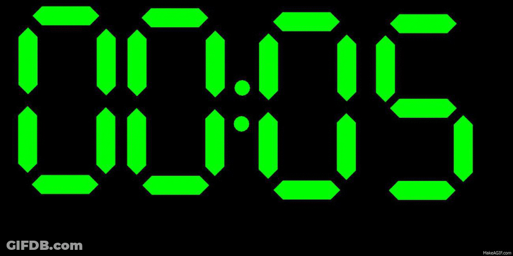Seconds Countdown Clock GIF