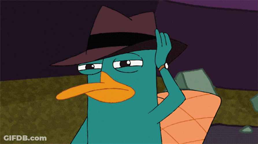 Secret Agent Perry The Platypus GIF
