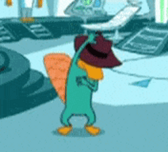 Secret Agent Perry The Platypus Dancing GIF