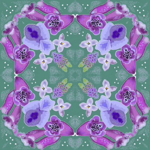 Secret Garden Kaleidoscope GIF