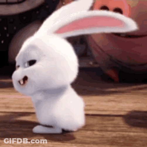 Secret Life Of Pets Dancing Snowball Rabbit GIF