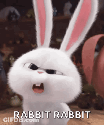 Secret Life Of Pets Rabbit With Open Mouth GIF
