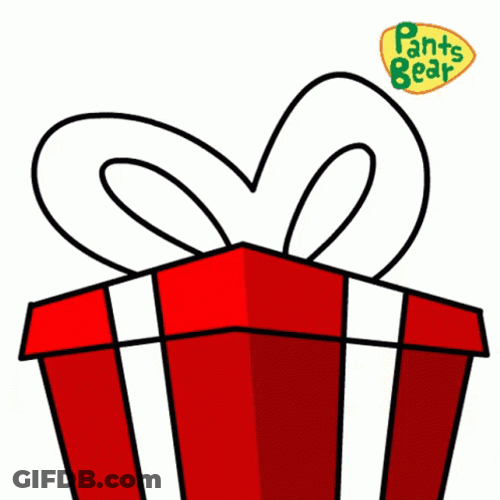 Secret Santa Bear GIF