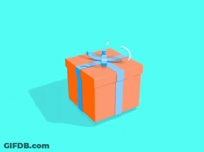 Secret Santa Gift Box GIF