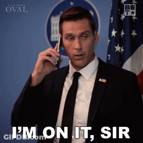 Secret Service I'm On It Sir GIF