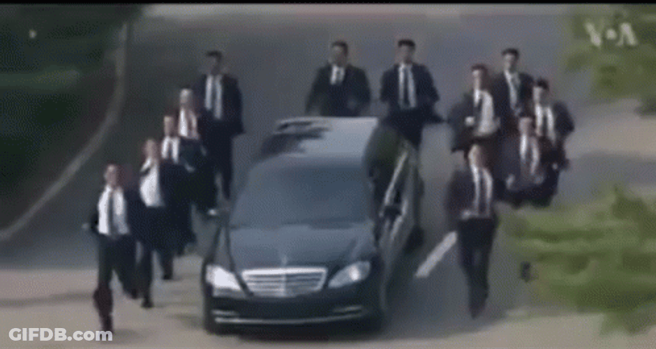 Secret Service Running GIF