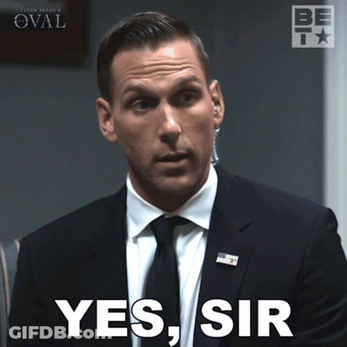 Secret Service Yes Sir GIF