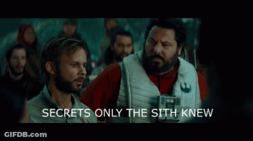 Secrets Only Sith Knew GIF