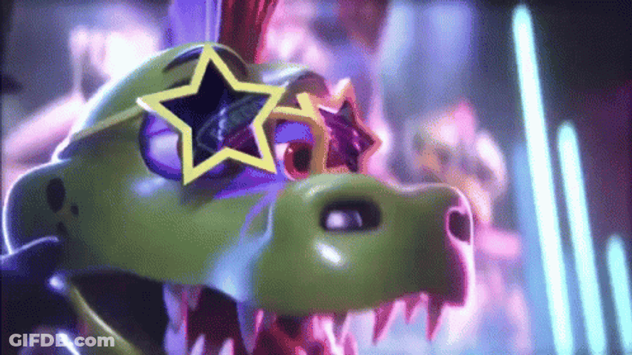 Security Breach Monty The Gator Removing Shades GIF