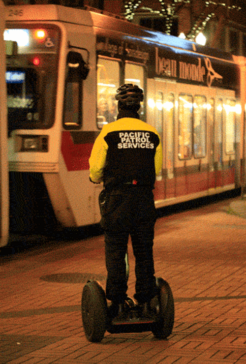 Security In Front Of A Train GIF