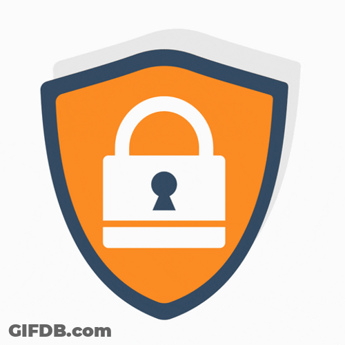 Security Shield Lock Logo GIF