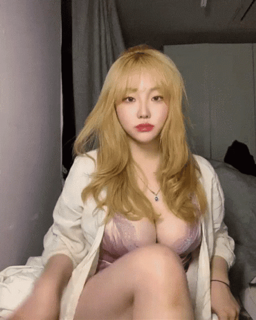Seductive Cute Pink Girl GIF
