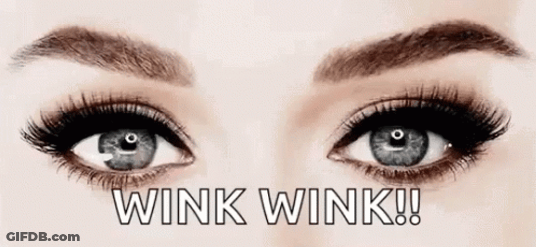 Seductive Eyes Wink Wink GIF