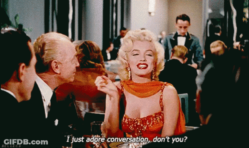 Seductress Marilyn Monroe Quotes Adores Conversation GIF