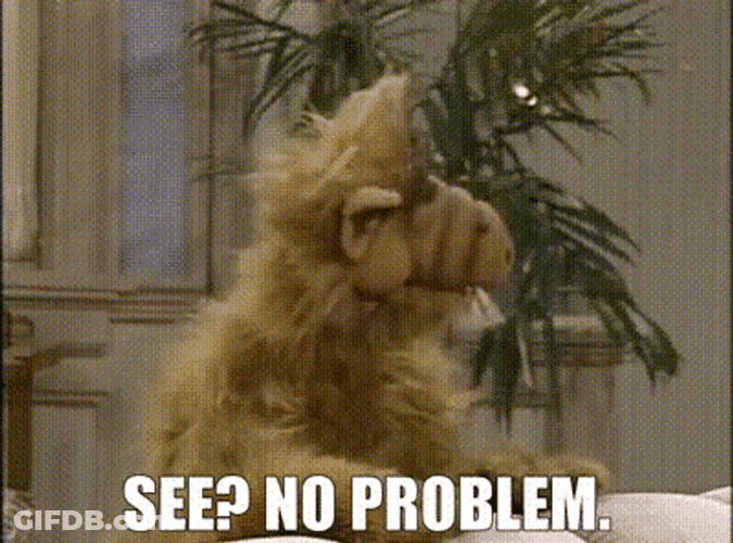 See No Problem Alf Puppet GIF
