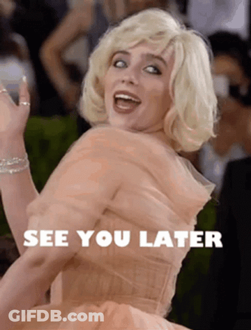 See You Later Billie Eilish Met Gala GIF