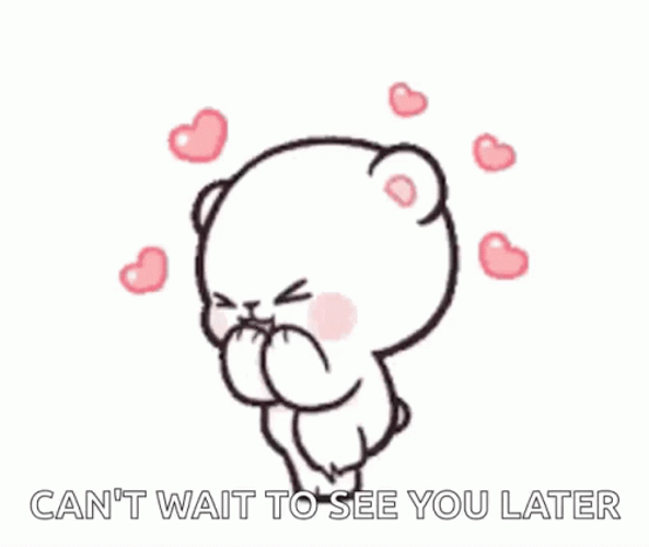See You Later Excited Milk Bear GIF