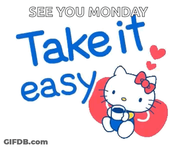 See You Monday Hello Kitty GIF