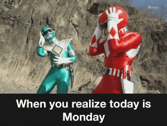 See You Monday Power Rangers GIF