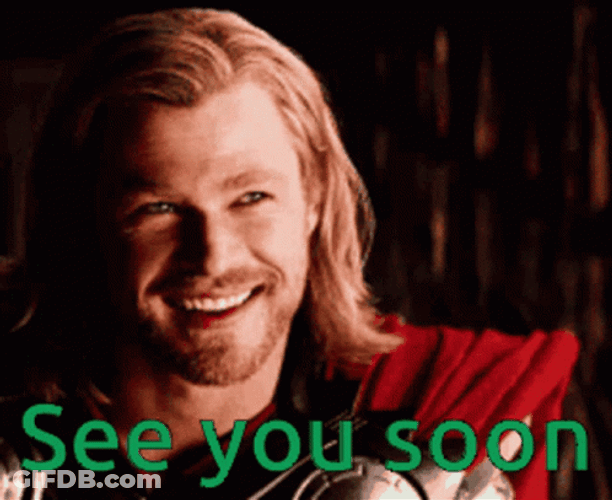 See You Soon Thor Wink GIF