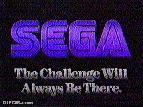 Sega Challenge Always There Purple Text GIF