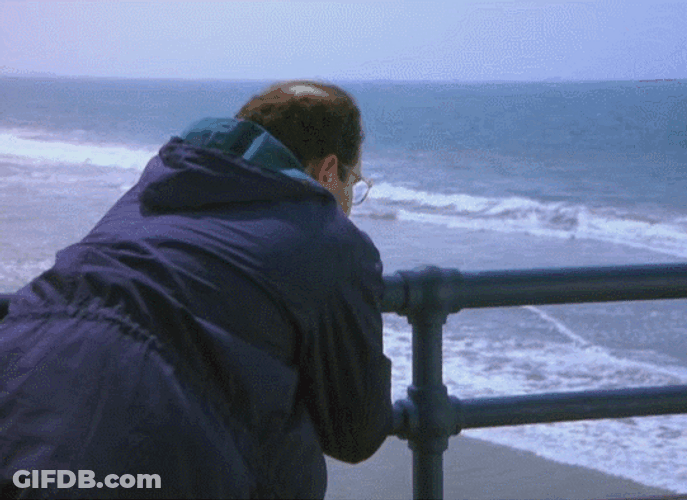 Seinfeld George Costanza Overthinking At The Sea GIF
