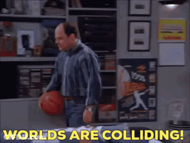 Seinfeld George Worlds Colliding GIF