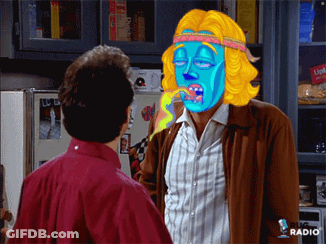 Seinfeld Kramer Giddy Up Edited Blue Face GIF