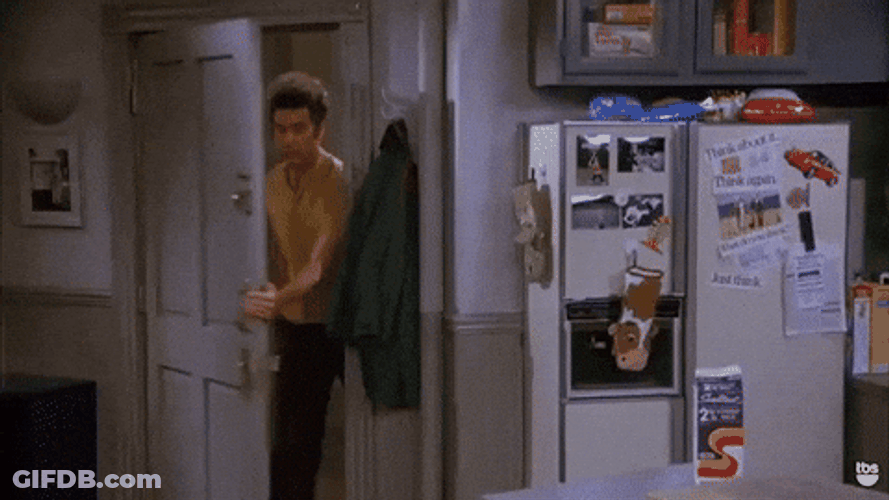 Seinfeld Kramer Giddy Up I'm Out GIF