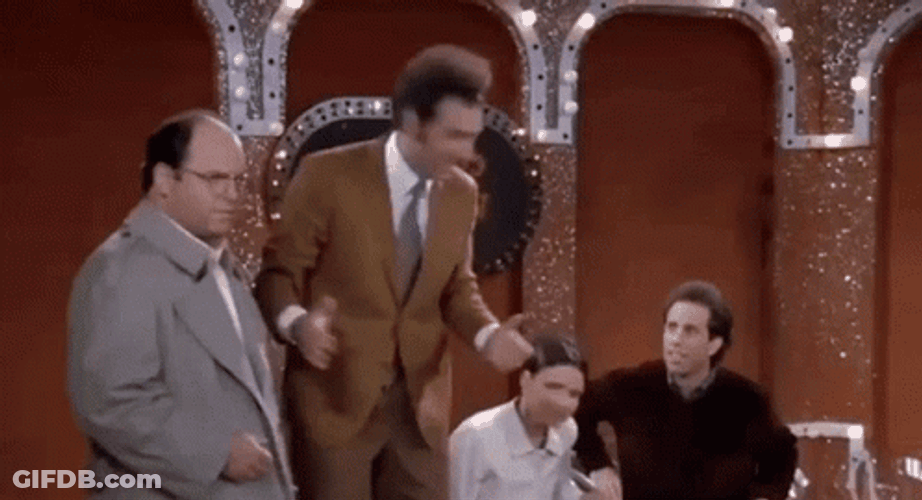 Seinfeld Kramer Giddy Up Laughing With Friends GIF