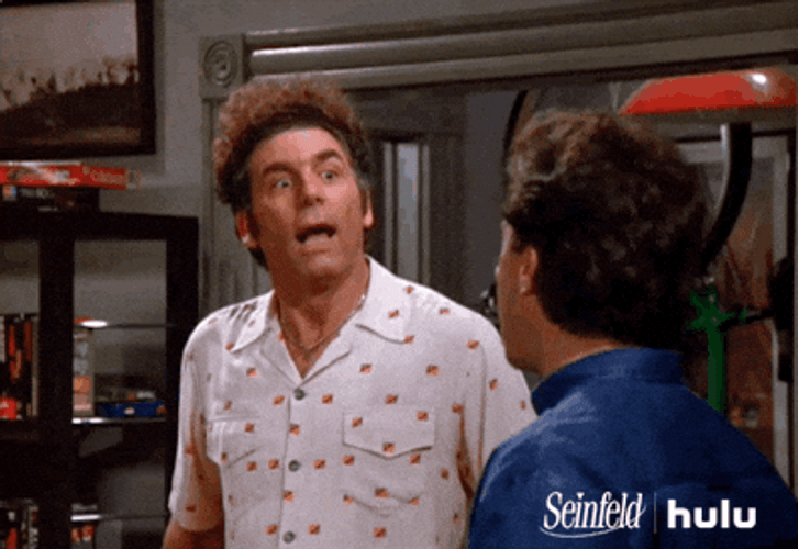 Seinfeld Kramer Giddy Up Mad At Friend GIF