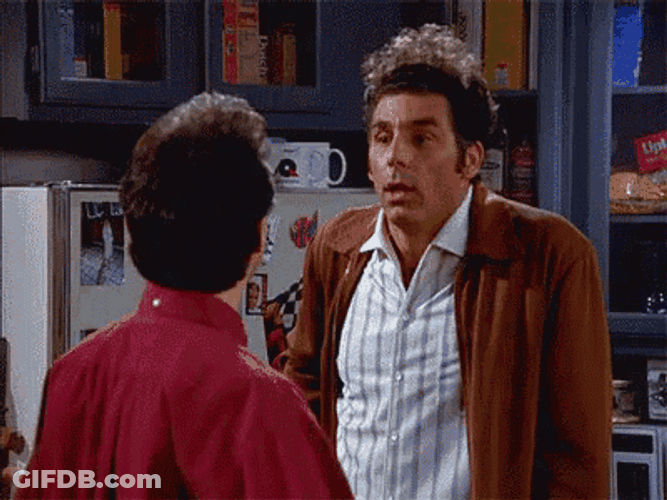 Seinfeld Kramer Sarcastic Thumbs Up GIF