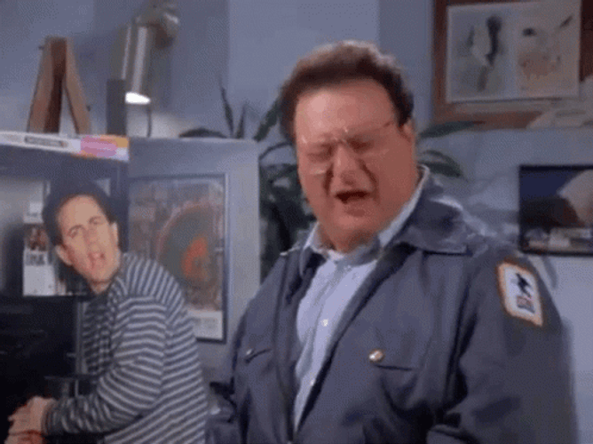 Seinfeld Newman Screaming GIF