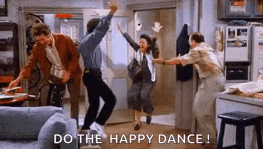 Seinfield Happy Dance Celebration GIF