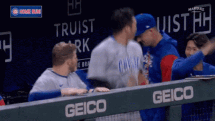 Seiya Suzuki Chicago Cubs Jump Of Joy GIF